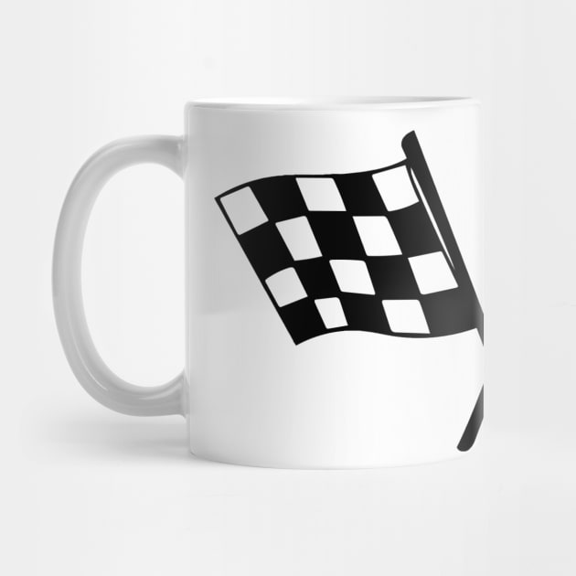 Checkered Black and White Racing Flags by tandre